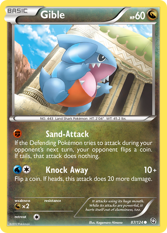 Gible (87/124) [Blanco y negro: Dragones exaltados] 