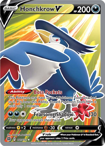 Honchkrow V (161/172) [Espada y escudo: estrellas brillantes] 