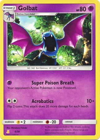 Golbat (30/6) [Sol y Luna: Kit de entrenador - Raichu de Alola] 