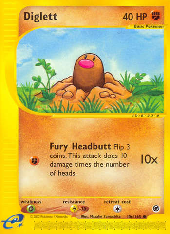 Diglett (106/165) [Expedición: Conjunto básico] 