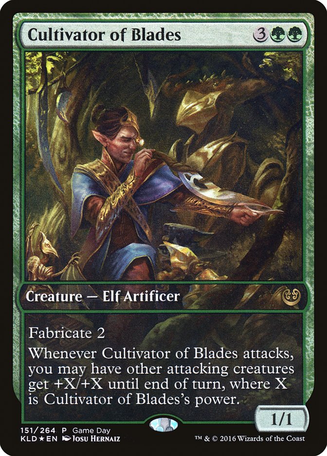 Cultivator of Blades (Día del juego) (Arte completo) [Kaladesh Promos] 