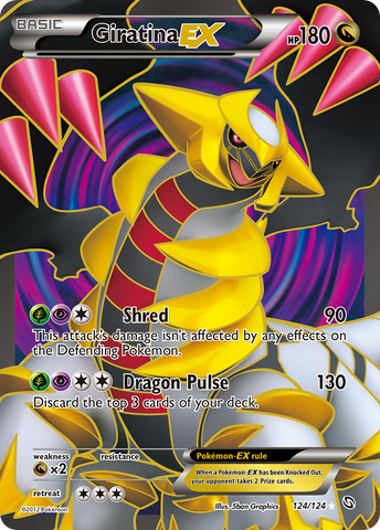 Giratina EX (124/124) [Blanco y Negro: Dragones Exaltados] 