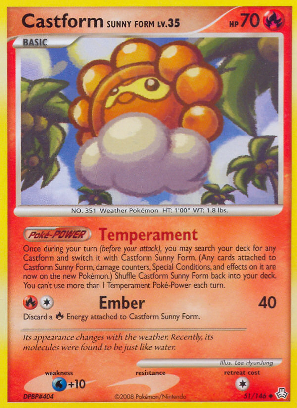 Castform Sunny Form (51/146) [Diamante y Perla: Leyendas despiertas] 