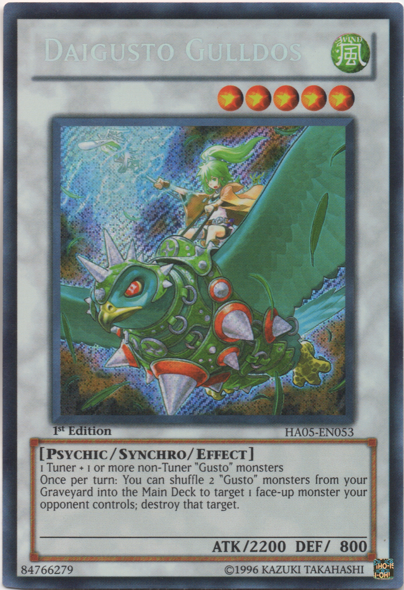 Daigusto Gulldos [HA05-EN053] Secreto Raro 