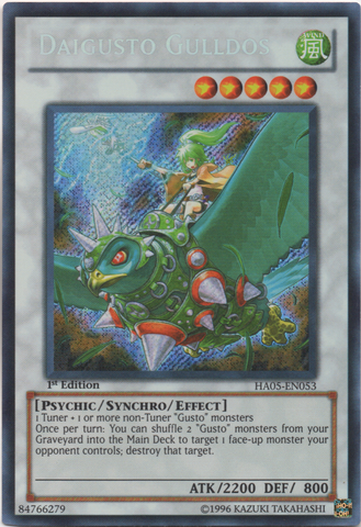 Daigusto Gulldos [HA05-EN053] Secreto Raro 
