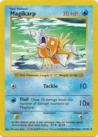 Magikarp (35/102) [Conjunto básico Shadowless Unlimited] 