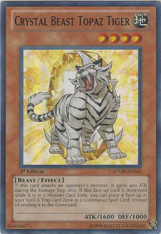 Tigre Topacio Bestia de Cristal [RYMP-EN043] Súper Raro 