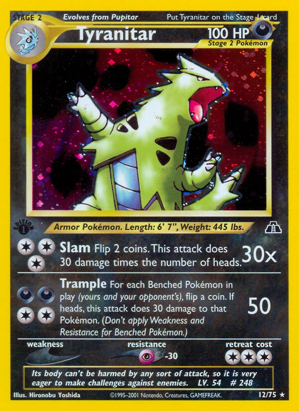 Tyranitar (12/75) [Neo Discovery 1.ª edición] 