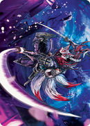 Tarjeta de arte Kitsune de Blade-Blizzard [Kamigawa: Serie de arte de la dinastía Neon] 