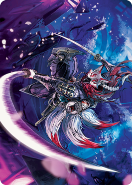 Tarjeta de arte Kitsune de Blade-Blizzard [Kamigawa: Serie de arte de la dinastía Neon] 