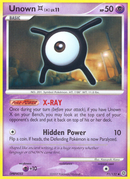 Unown X (71/132) [Diamante y Perla: Maravillas secretas] 