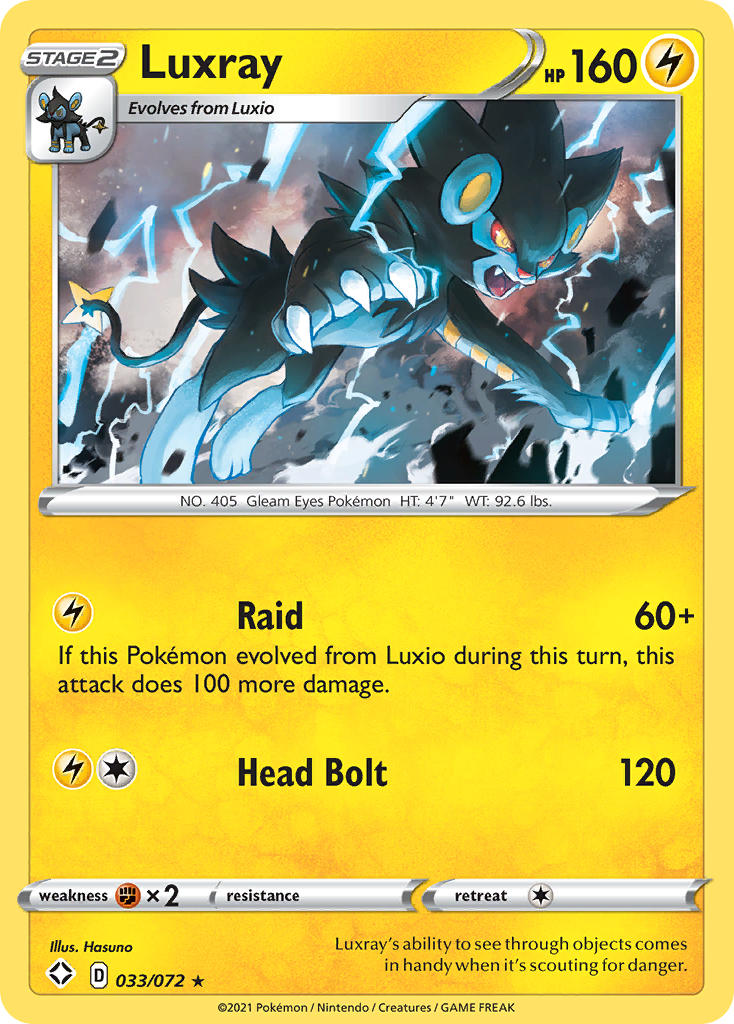 Luxray (033/072) [Espada y escudo: Destinos brillantes] 
