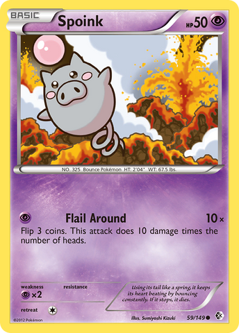 Spoink (59/149) [Blanco y negro: Límites cruzados] 