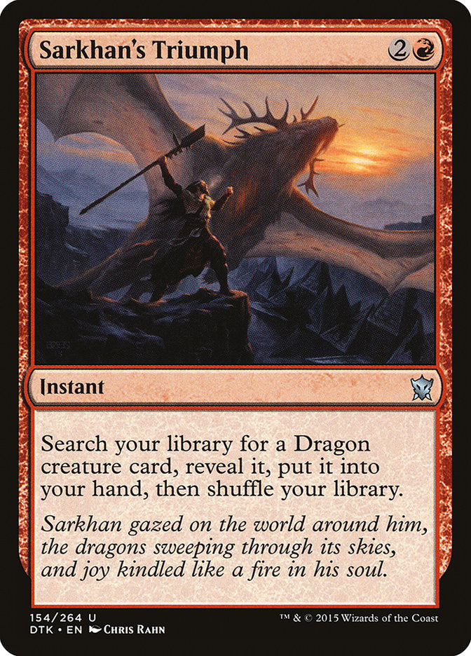 El triunfo de Sarkhan [Dragones de Tarkir] 