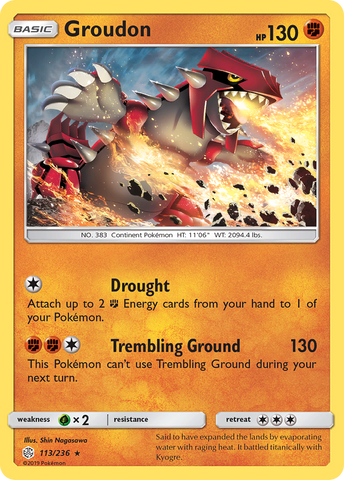 Groudon (113/236) [Sol y Luna: Eclipse cósmico] 