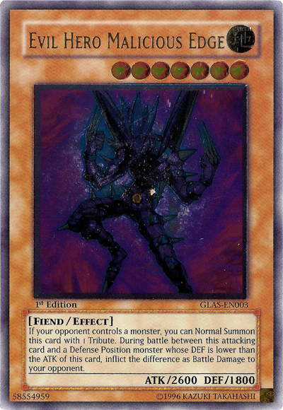 Héroe malvado Malicious Edge [GLAS-EN003] Ultimate Rare 