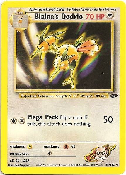 Dodrio de Blaine (32/132) [Gym Challenge Unlimited] 