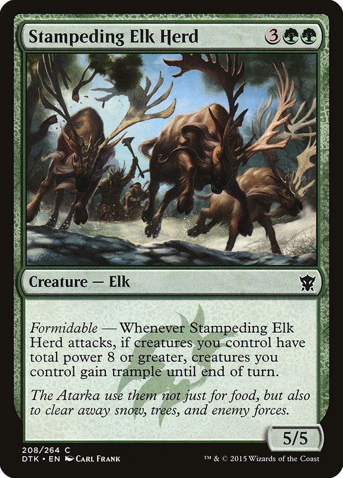 Estampida de manada de alces [Dragones de Tarkir] 