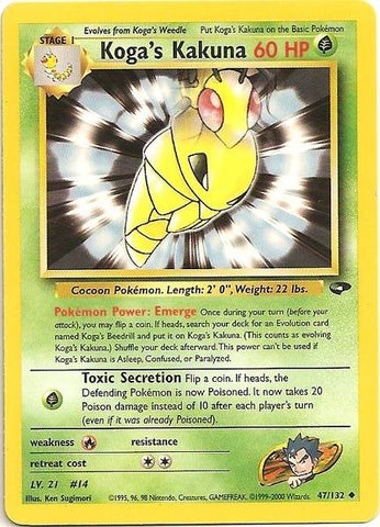Kakuna de Koga (47/132) [Gym Challenge Unlimited] 
