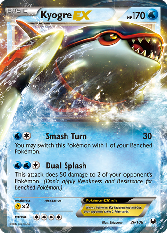 Kyogre EX (26/108) [Blanco y negro: Exploradores oscuros] 