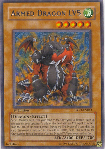 Dragón Armado LV5 [SOD-EN014] Raro 