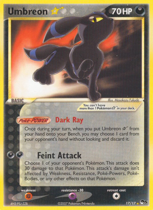 Estrella Umbreon (17/17) [Serie POP 5] 
