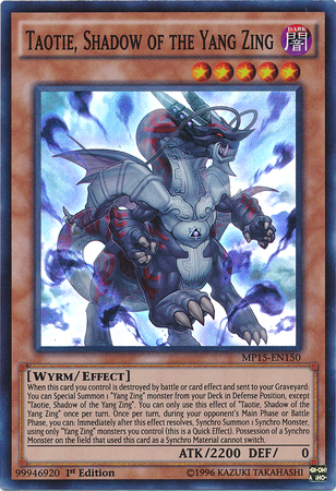 Taotie, Sombra del Yang Zing [MP15-EN150] Súper Raro 