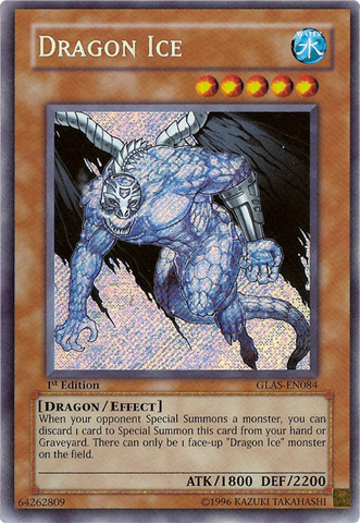 Dragón Hielo [GLAS-EN084] Secreto Raro 