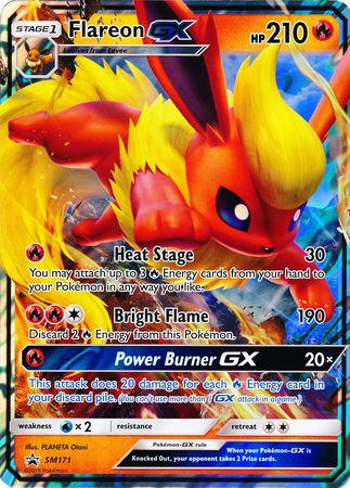 Flareon GX (SM171) (Tarjeta Jumbo) [Sol y Luna: Promociones Black Star] 