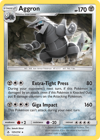 Aggron (125/214) [Sol y Luna: Vínculos inquebrantables] 