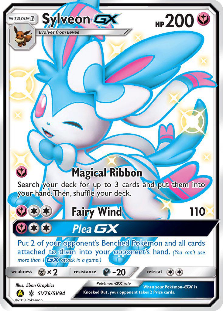 Sylveon GX (SV76/SV94) [Sol y Luna: Destinos Ocultos - Bóveda Brillante] 