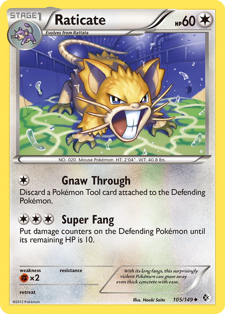 Raticate (105/149) [Blanco y negro: Límites cruzados] 