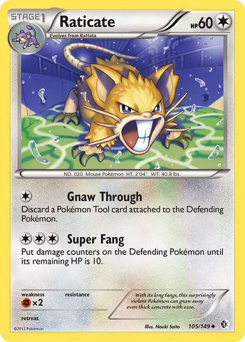 Raticate (105/149) [Blanco y negro: Límites cruzados] 