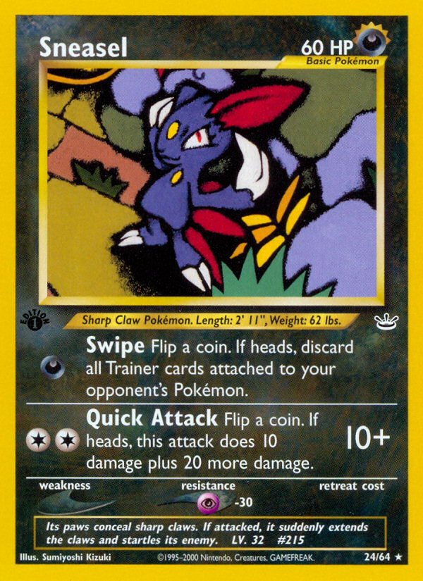 Sneasel (24/64) [Neo Revelación 1.ª edición] 