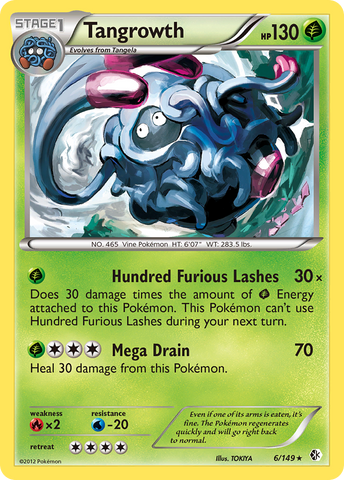 Tangrowth (6/149) [Blanco y negro: límites cruzados] 
