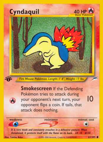 Cyndaquil (61/105) [Neo Destiny 1.ª edición] 