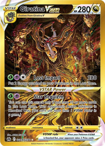 Giratina VSTAR (GG69/GG70) (Secreto) [Espada y escudo: Crown Zenith] 