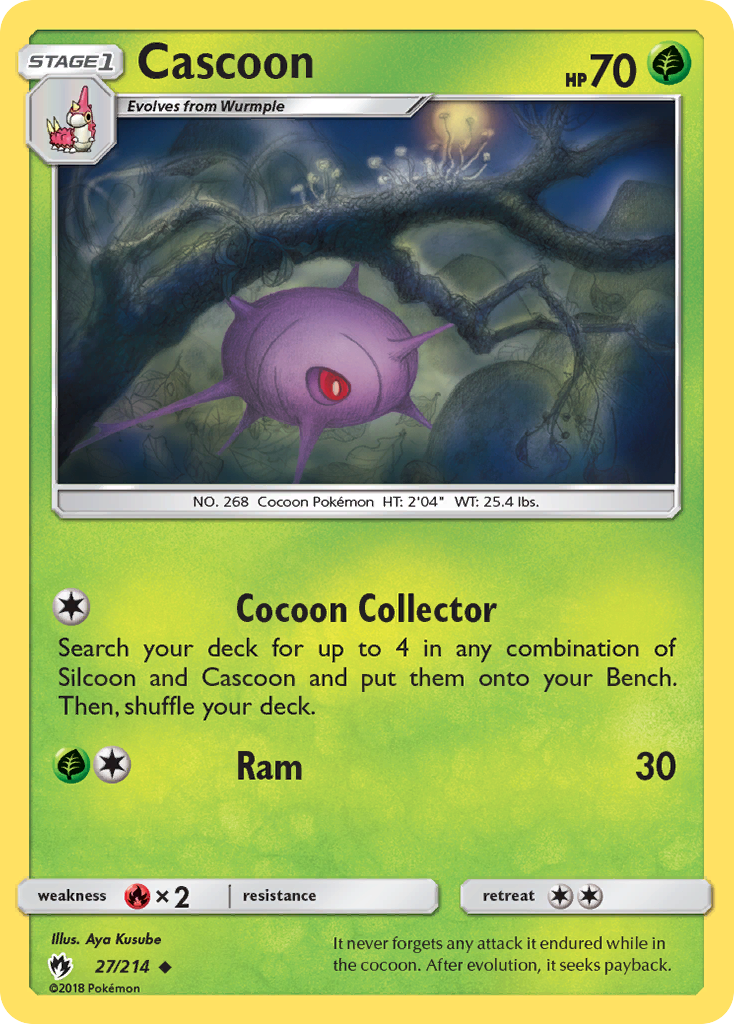 Cascoon (27/214) [Sol y Luna: Trueno perdido] 
