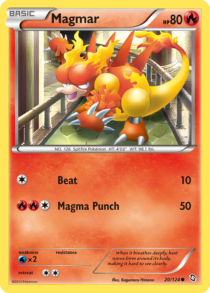 Magmar (20/124) [Blanco y Negro: Dragones Exaltados] 