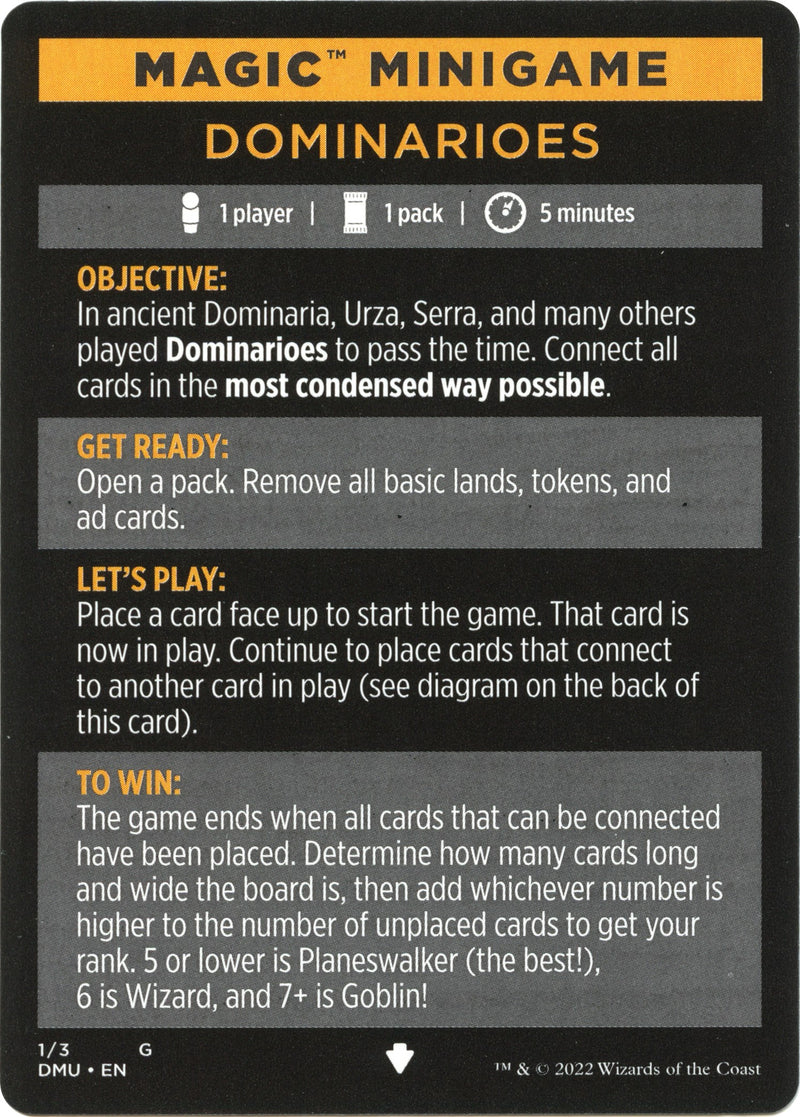 Dominarios (Minijuego Mágico) [Minijuego Dominaria United] 