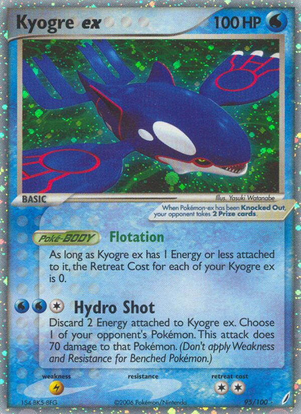 Kyogre ex (95/100) [EX: Guardianes de Cristal] 