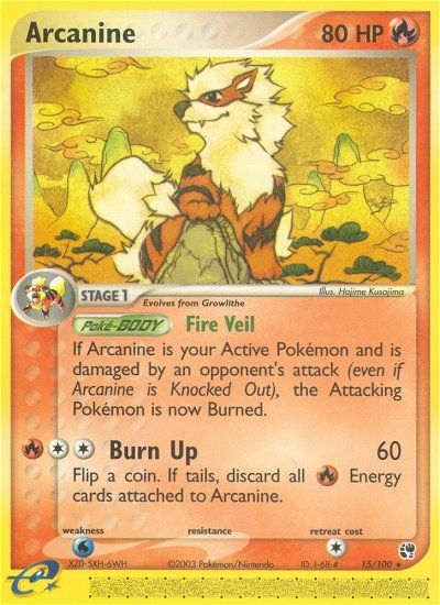 Arcanine (15/100) [EX: Tormenta de arena] 