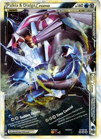 Palkia &amp; Dialga LEGEND (101/102) (Tarjeta Jumbo) [HeartGold &amp; SoulSilver: Triumphant] 