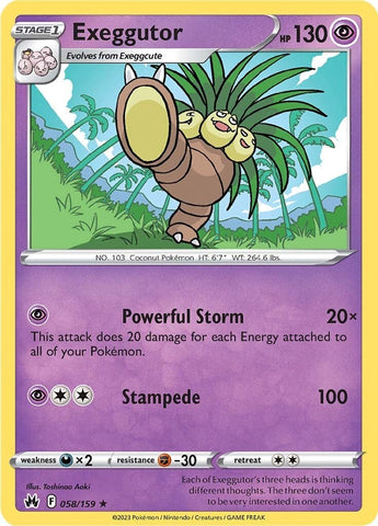 Exeggutor (058/159) [Espada y escudo: Corona Zenith] 