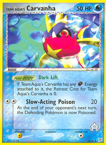 Carvanha del Equipo Aqua (25/95) [EX: Equipo Magma vs Equipo Aqua] 