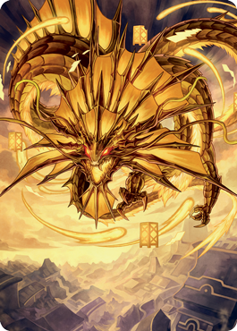 Ao, la tarjeta artística de Dawn Sky 2 [Kamigawa: Neon Dynasty Art Series] 