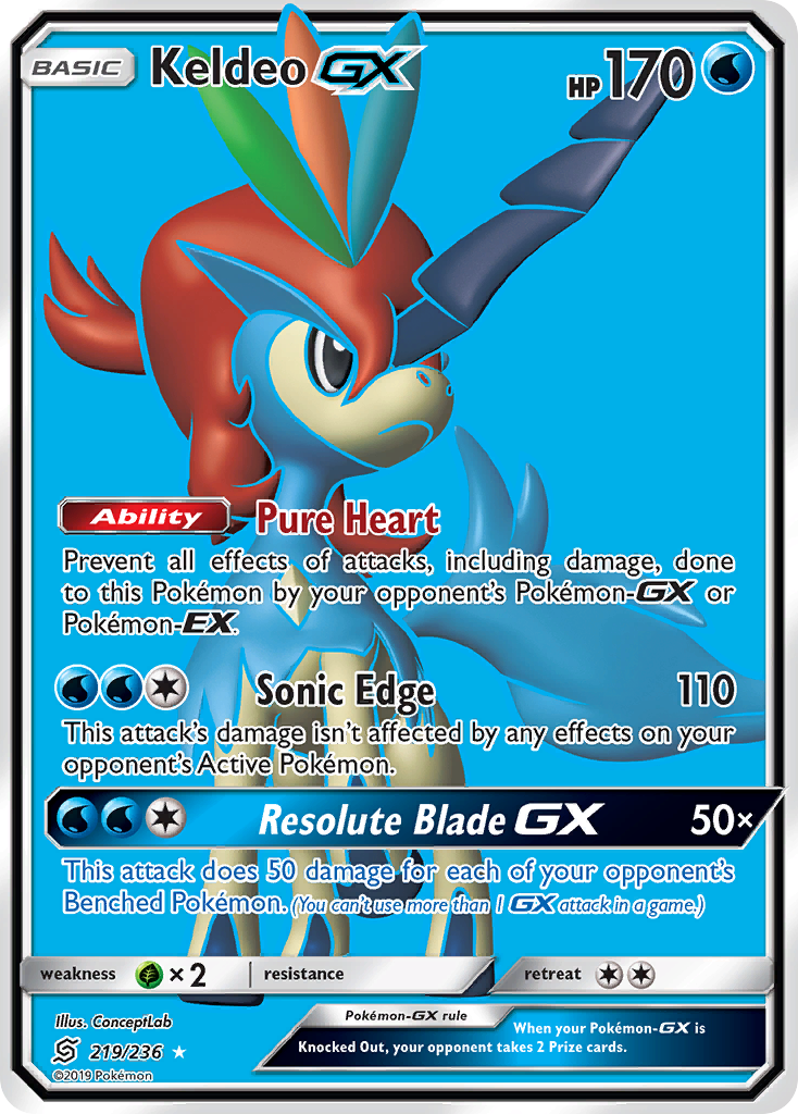 Keldeo GX (219/236) [Sol y Luna: Mentes Unificadas] 