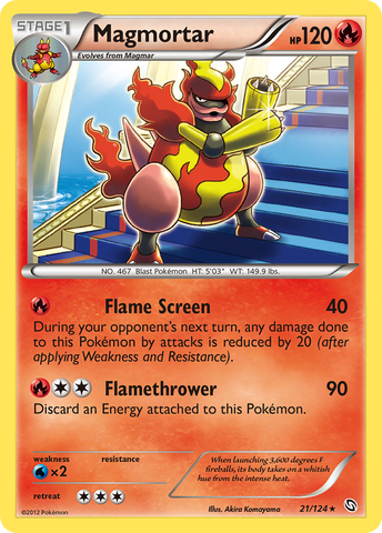 Magmortar (21/124) [Blanco y Negro: Dragones Exaltados] 