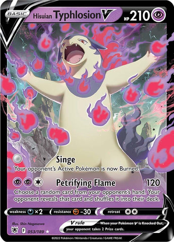 Hisuian Typhlosion V (053/189) [Espada y escudo: Resplandor astral] 
