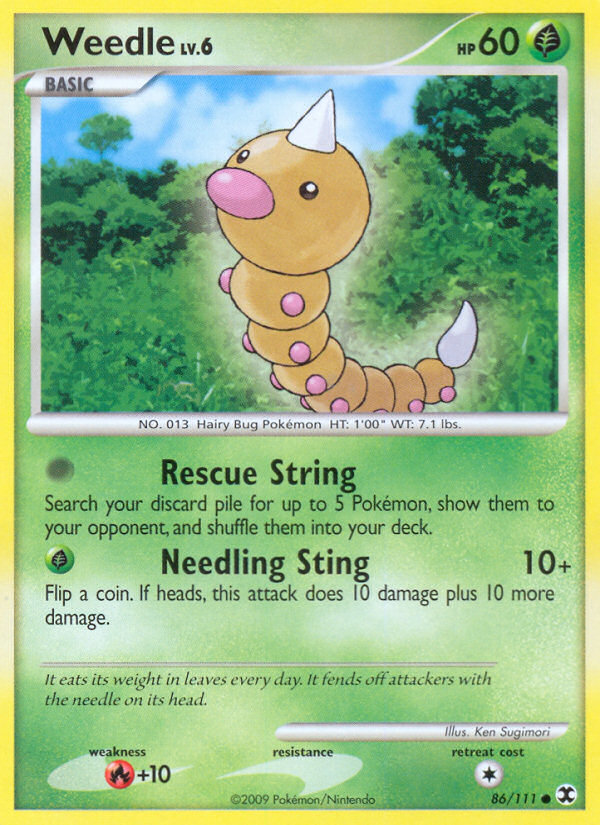 Weedle (86/111) [Platino: Rivales en ascenso] 